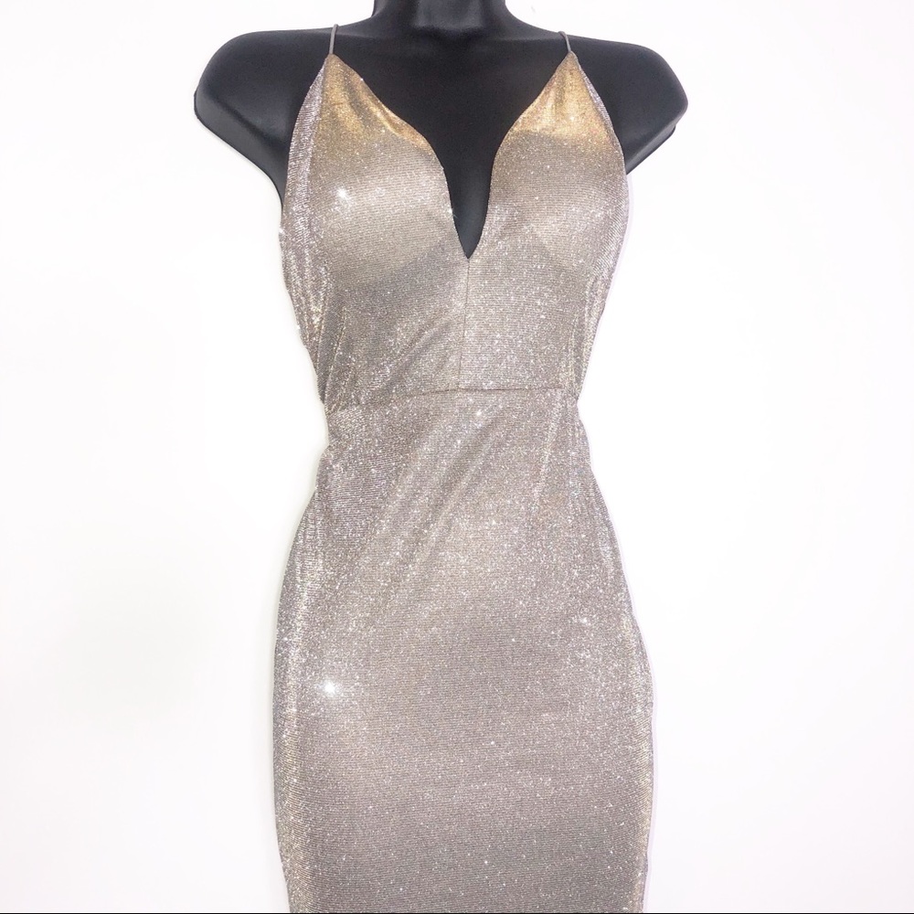 Gold BodyCon Dress